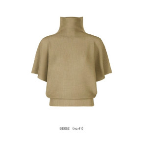 플리츠플리즈 me 이세이미야케 미 돌먼스트레치 니트 탑