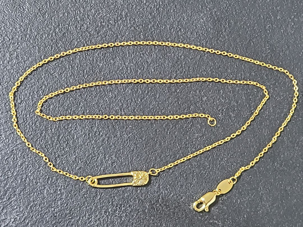 크롬하츠 세이프티핀 디자인 목걸이 체인 (새상품) 이미지