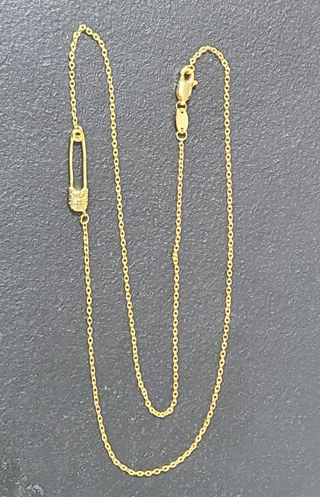 크롬하츠 세이프티핀 디자인 목걸이 체인 (새상품) 이미지