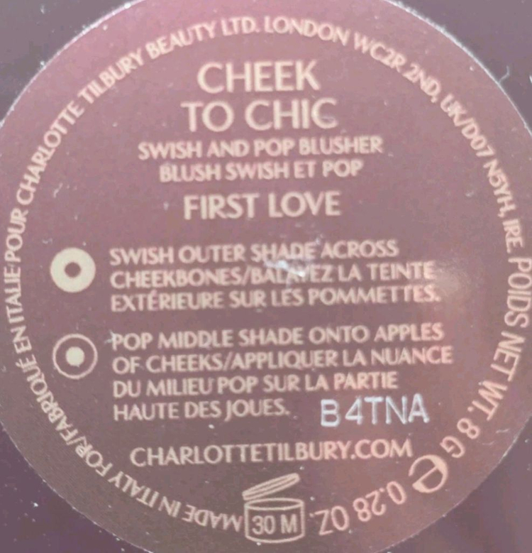 (미사용새제품) 샬롯틸버리 치크 투시크 퍼스트러브 스테디셀러--3