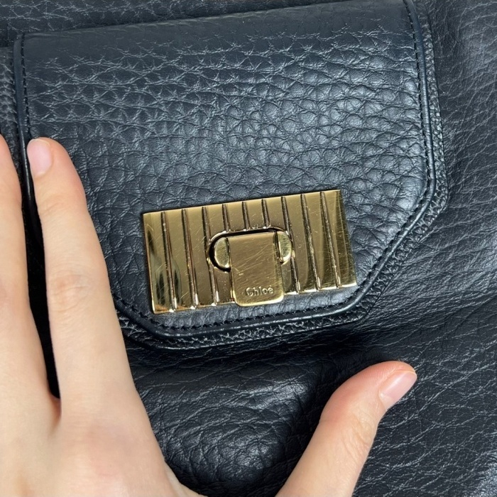 끌로에/블랙 가죽 여성 가방 숄더백 토트백/라덴--3