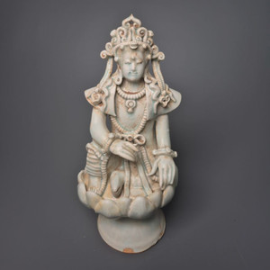 송 경덕진요 청백자 관음보살상 중국도자기 골동품 고미술품 수집품