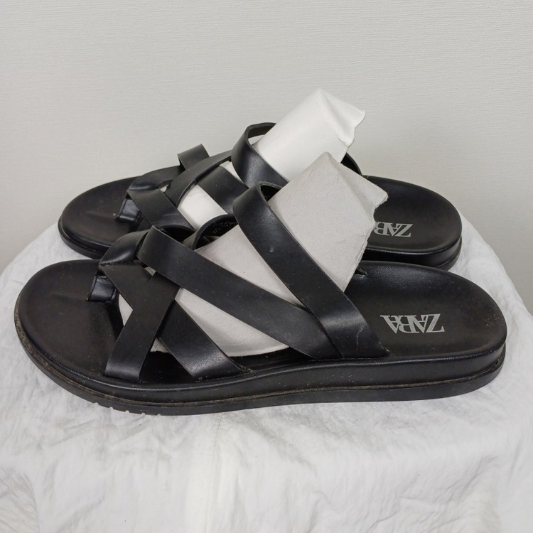 자라/블랙 여름 샌들 신발 42/라덴--1
