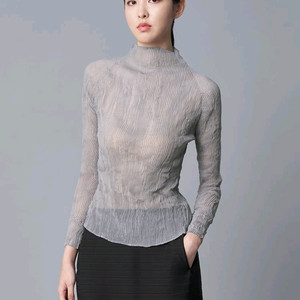 이세이미야케 쉬폰트위스트 긴팔탑~