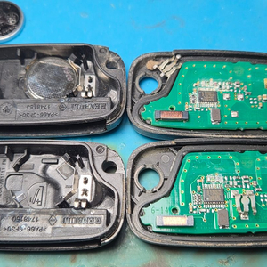 르노 SM3 2011 세탁기 침수 스마트키 2개, 무반응 상태 수리 복구 작업 이미지