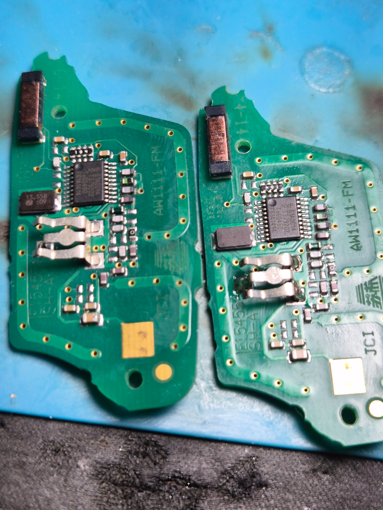 르노 SM3 2011 세탁기 침수 스마트키 2개, 무반응 상태 수리 복구 작업 이미지