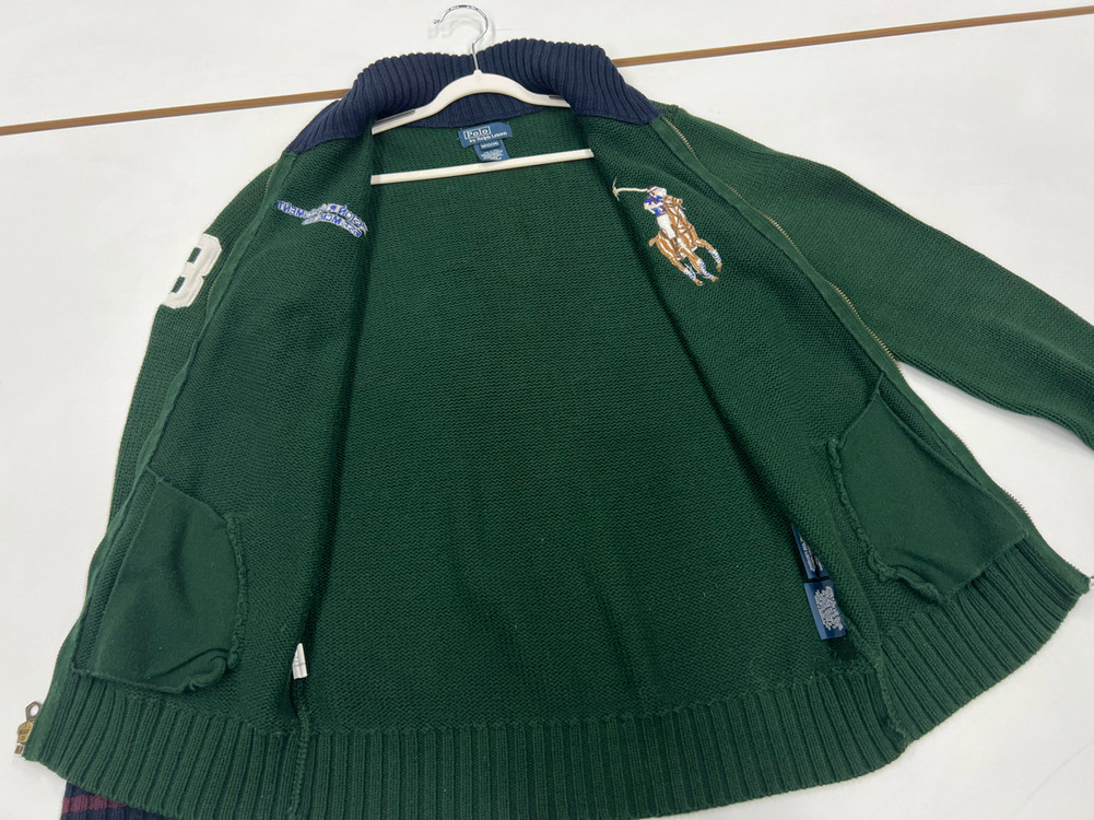 폴로 12-14 니트 집업 키즈 160 남아 160--3