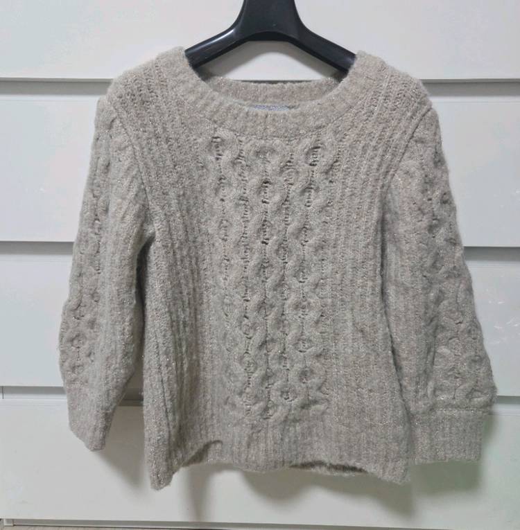 랑방 알파카 블렌드 글리터링 탑 오트밀 타임 마인 더캐시미어 시스템 오브제 sjsj--3