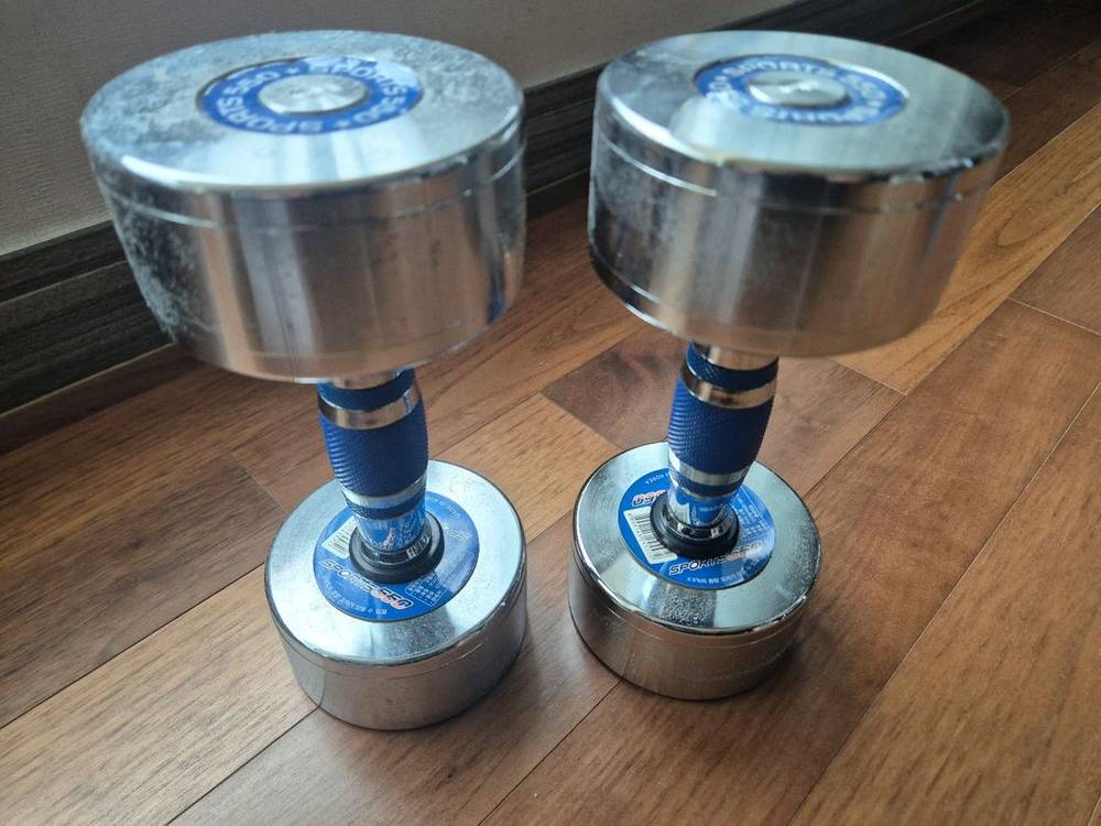 국산 크롬 아령 6kg 이미지