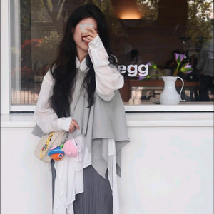 이세이미야케 미 시스루 크레페 탑