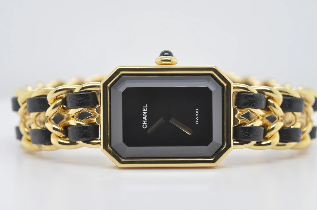 샤넬 프리미에르 라지(L) 중고명품 손목시계 여성용 20mm 여성가죽시계--2