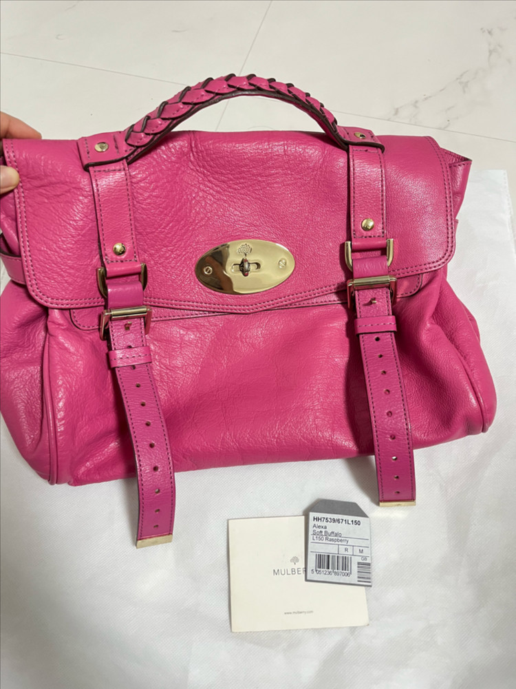 정품 멀버리 백 (한섬 타임 마인 더캐시미어 랑방 시스템)--1