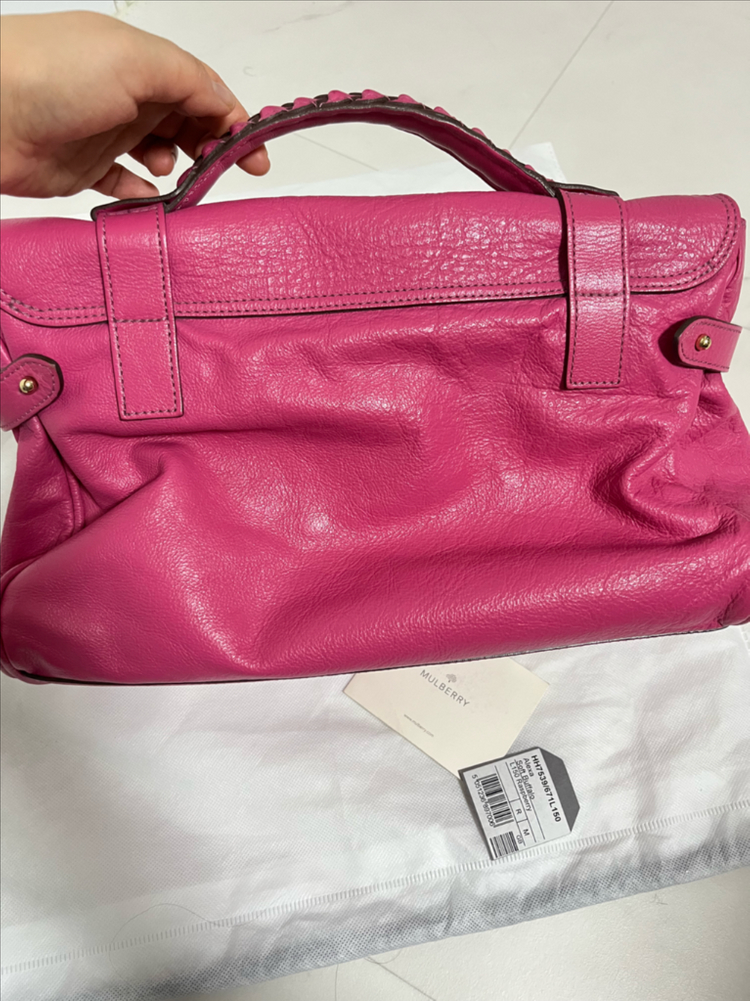 정품 멀버리 백 (한섬 타임 마인 더캐시미어 랑방 시스템)--2