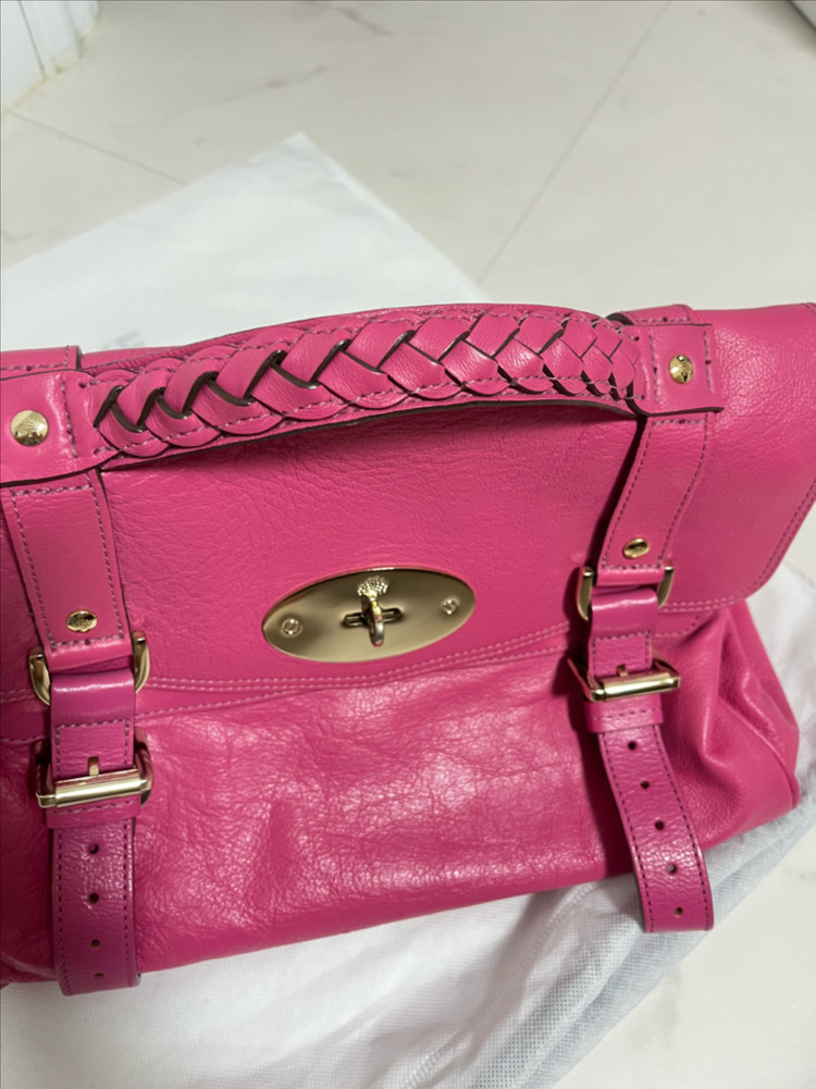 정품 멀버리 백 (한섬 타임 마인 더캐시미어 랑방 시스템)--3