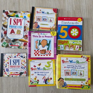 스콜라스틱 사이트워드, 플래시카드, i spy 3종