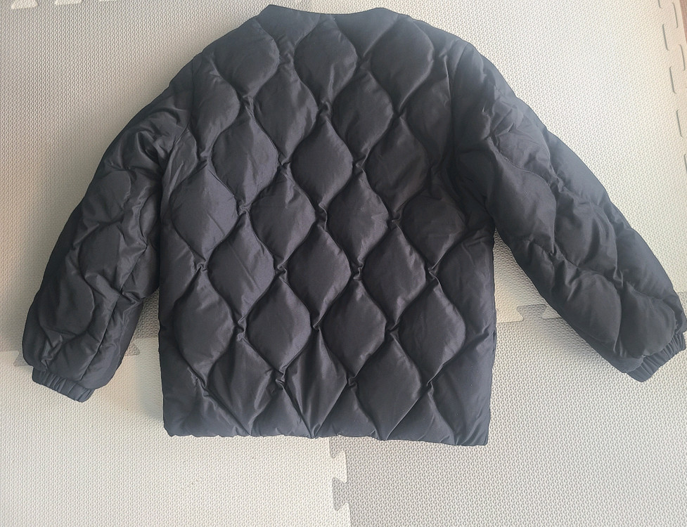 휠라 키즈 버디 구스 다운 패딩 점퍼 145 블랙--3