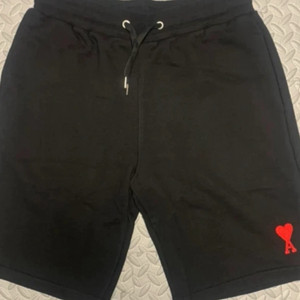 AMI 아미 스몰 하트로고 반바지 블랙 S 새상품