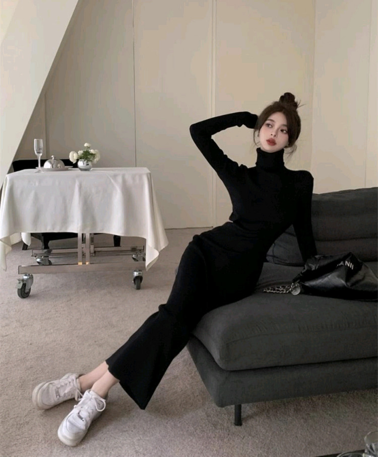 하이넥 니트 원피스(새상품)--2