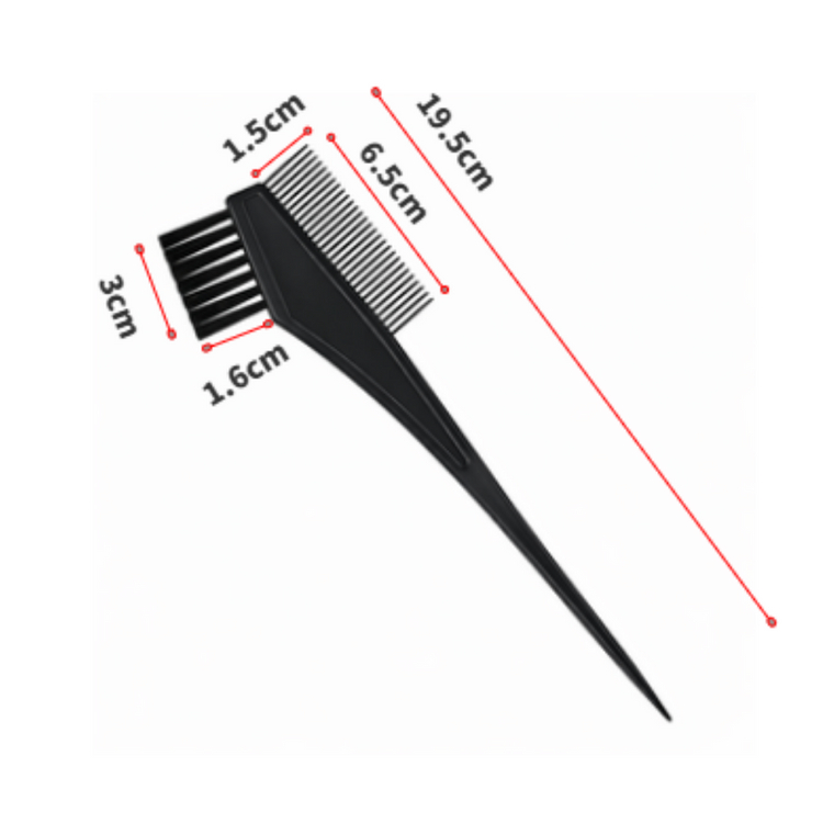 새 6개 헤어 염색 빗브러시 컬러링 브러쉬 염색도구 셀프염색 빗솔 홈케어 미용도구 헤어디자이너 실습용 도포브러시 이미지