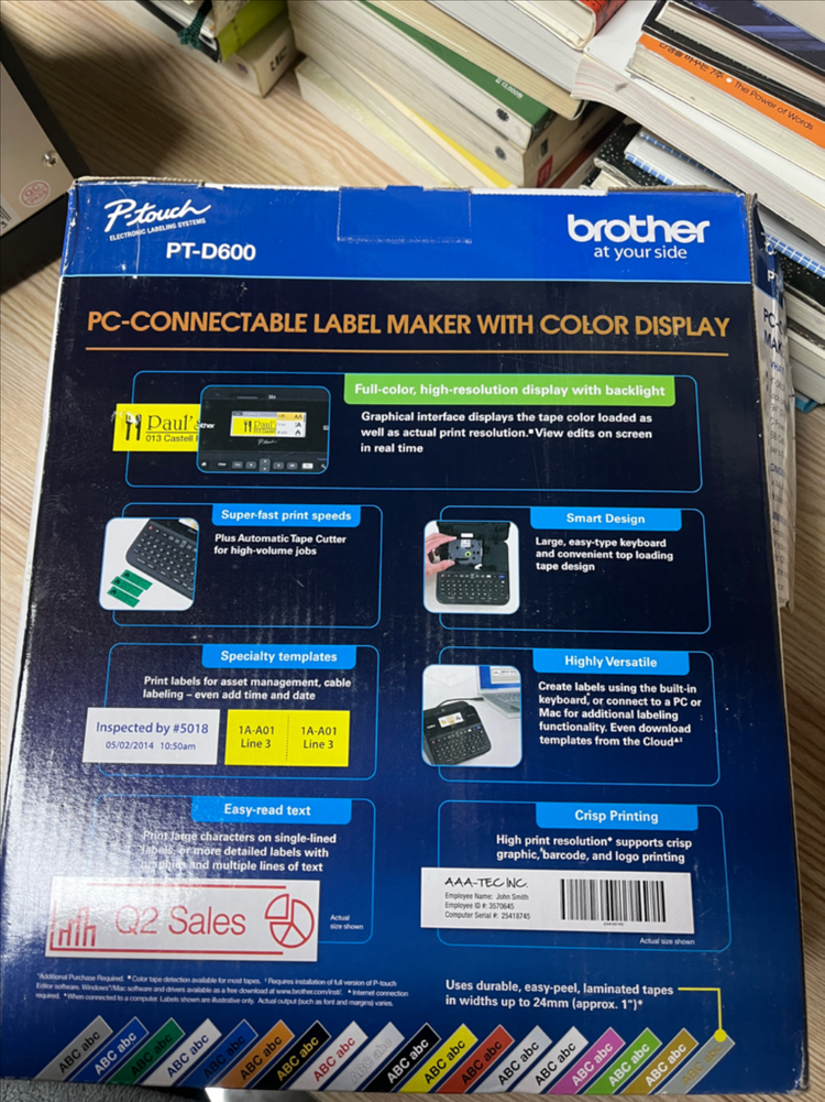 브라더 PT-D600라벨 프린터기--3