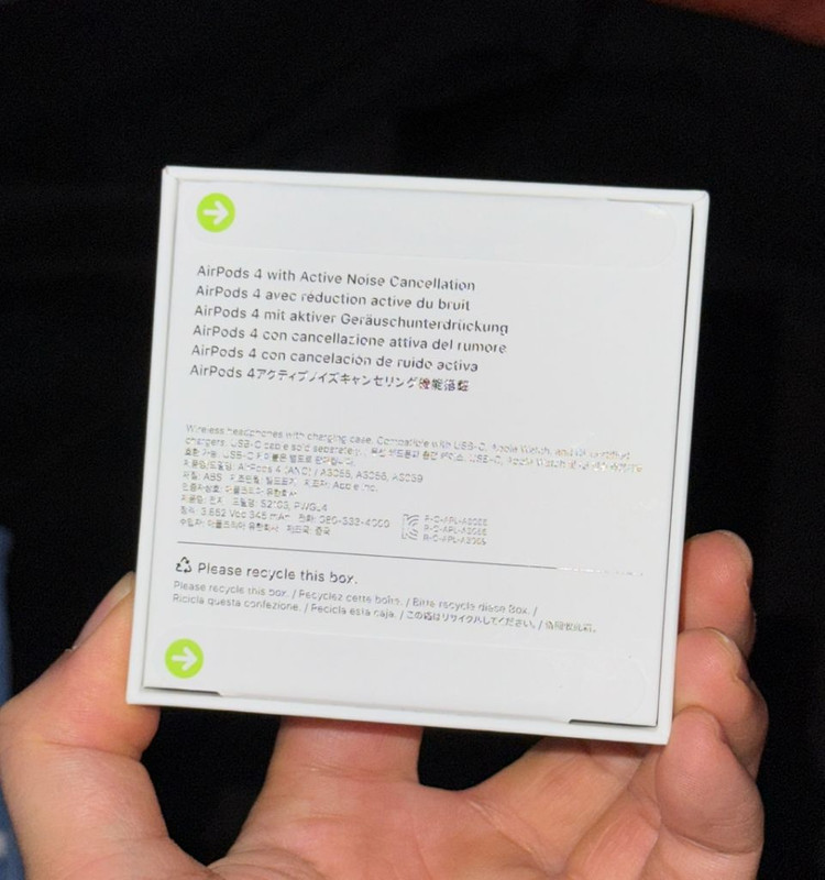 에어팟 4세대 액티브 노이즈 캔슬링 노캔 모델 ANC 미개봉--1