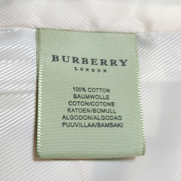 버버리 노바체크 코트 블루라벨--7