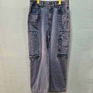 인세인개러지 일꼬르소 워싱 데님 카고 와이드 팬츠 남성M