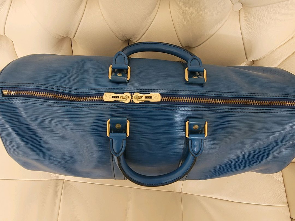 루이비통 예삐 키폴45 블루 보스턴백 이미지