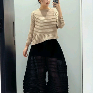 이세이미야케 코튼 캐시미어 탑