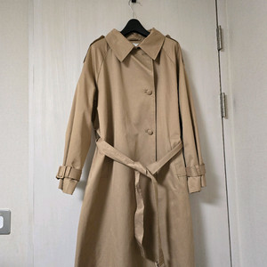 미착용) 탄탄한 롱 트렌치 자켓 ( 프리사이즈)