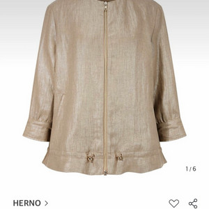 에르노 글로시 린넨 드로스트링 자켓 40사이즈 새 제품