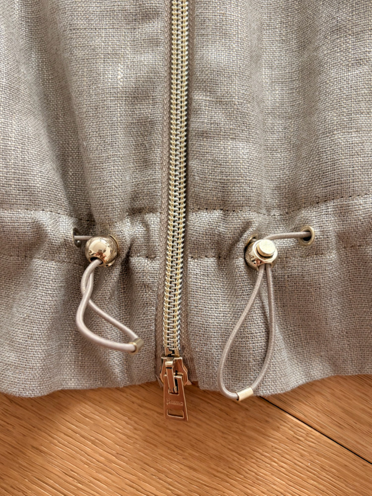 에르노 글로시 린넨 드로스트링 자켓 40사이즈 새 제품--4