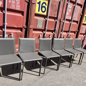 회색의자 6개 일괄