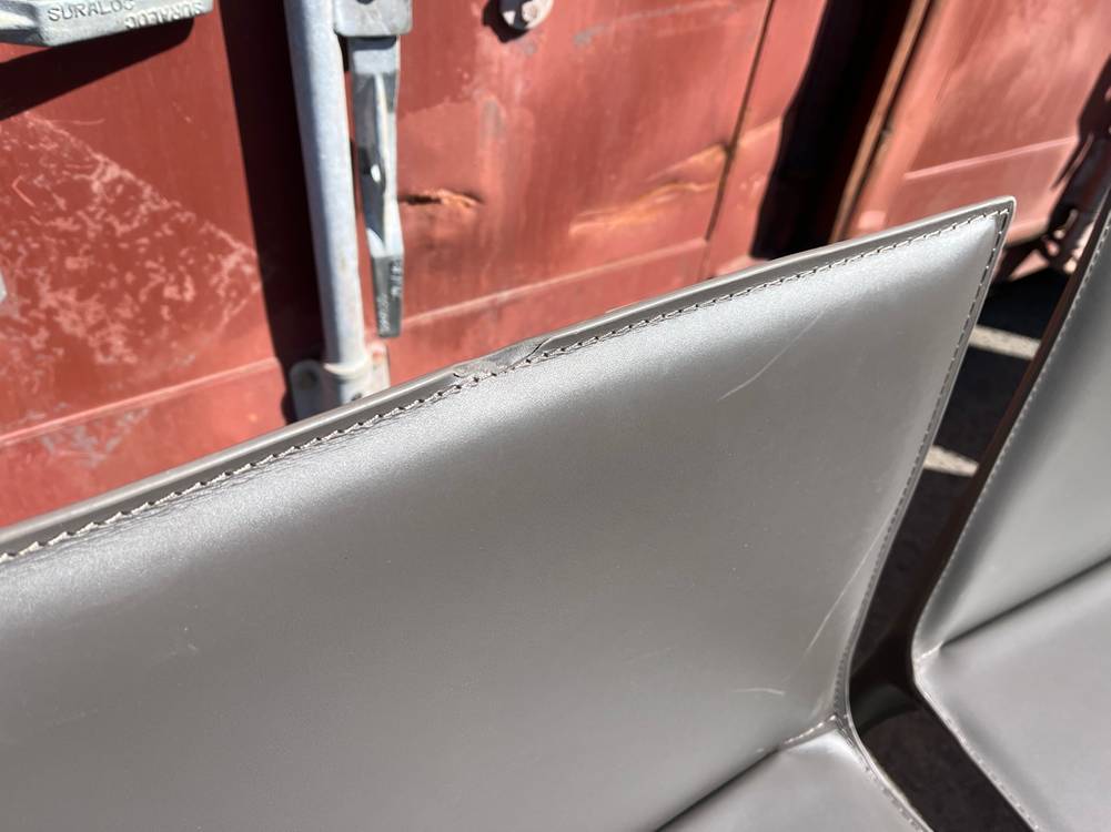 회색의자 6개 일괄--1