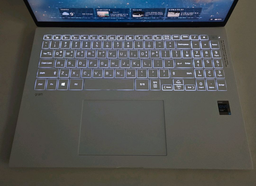 J엘지 중고 노트북 i5 그램16 화이트 gram/WQXGA/1190g--3