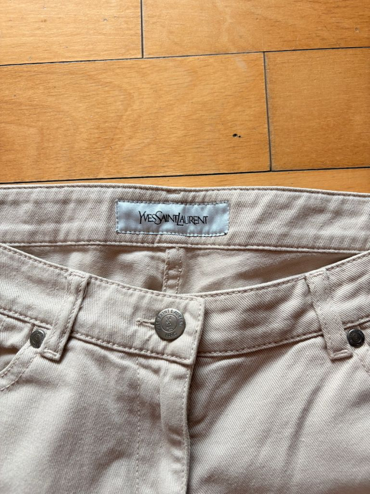 YSL 여성 베이지 팬츠 38 이미지