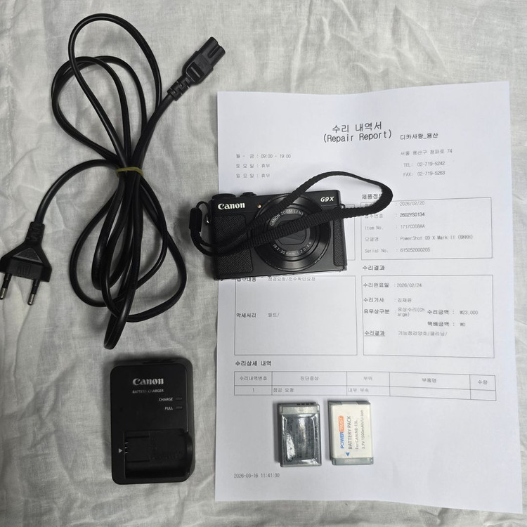 캐논 PowerShot G9 X Mark II 블랙 팝니다--0