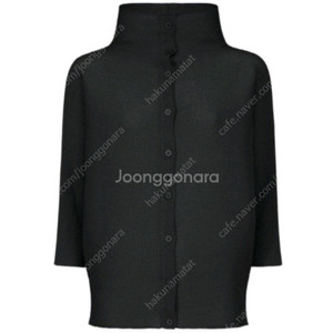 미 이세이미야케 플리츠플리즈 돌먼 스트레치 가디건 탑 블랙 새상품