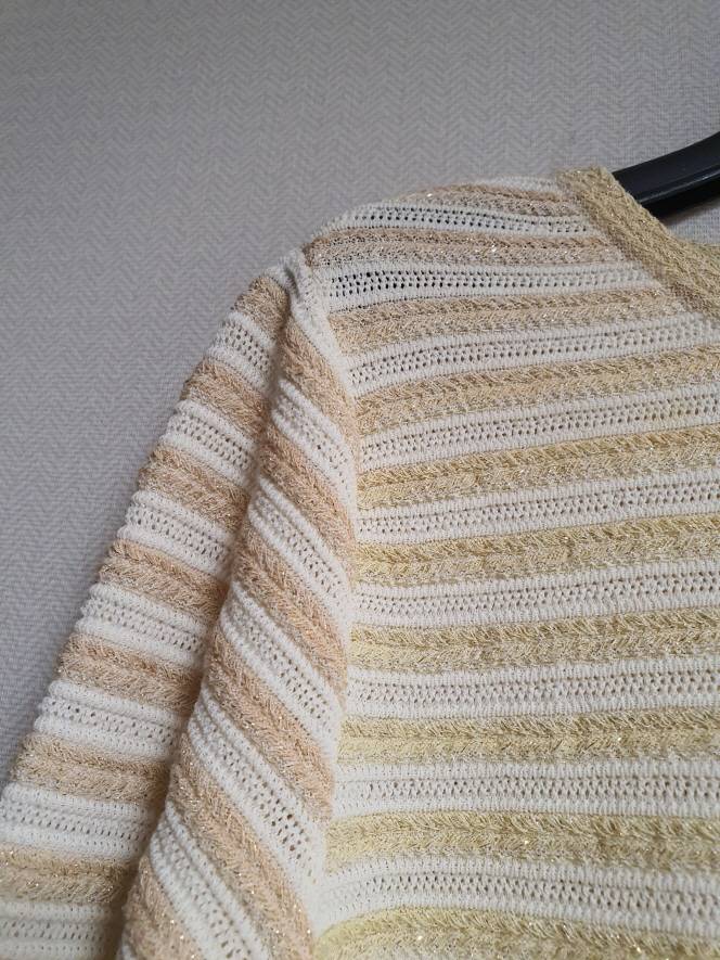 마인 MINE 글리터링 니트 프리 사이즈 정품 사이즈--3