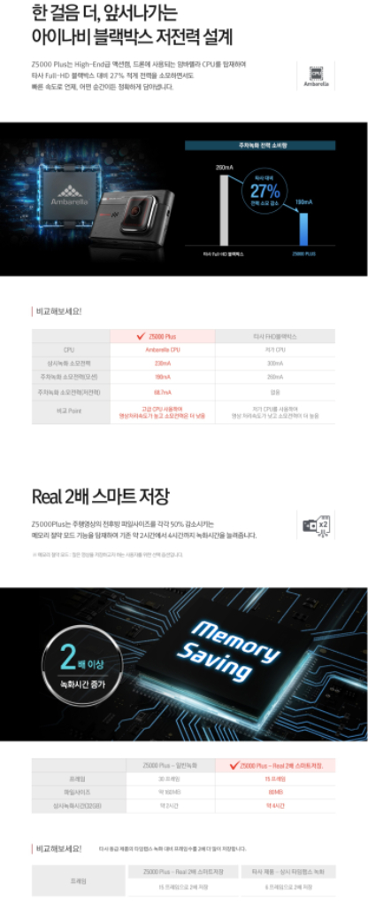 아이나비 Z5000 Plus 블랙박스(32GB,GPS)--3