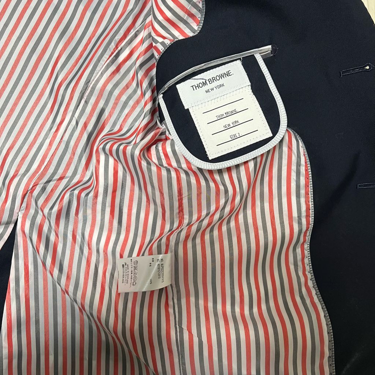 [풀세트/컨디션 최상] 톰브라운 정장 셋업 네이비 자켓+셔츠+슬랙스+반바지 / 여의도 수선 / 명품드라이 완료 이미지