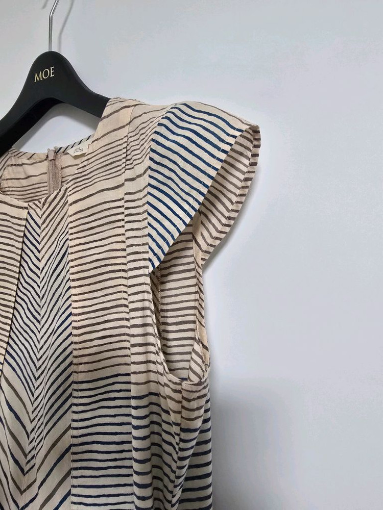 ISAE 이새 반팔 스트라이프 원피스 08사이즈 이미지