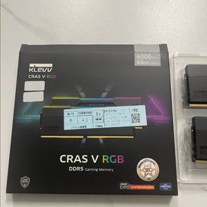 Klevv cl30 CRAS V RGB DDR5 64GB 6000MHz (32GBx2) RAM 이미지