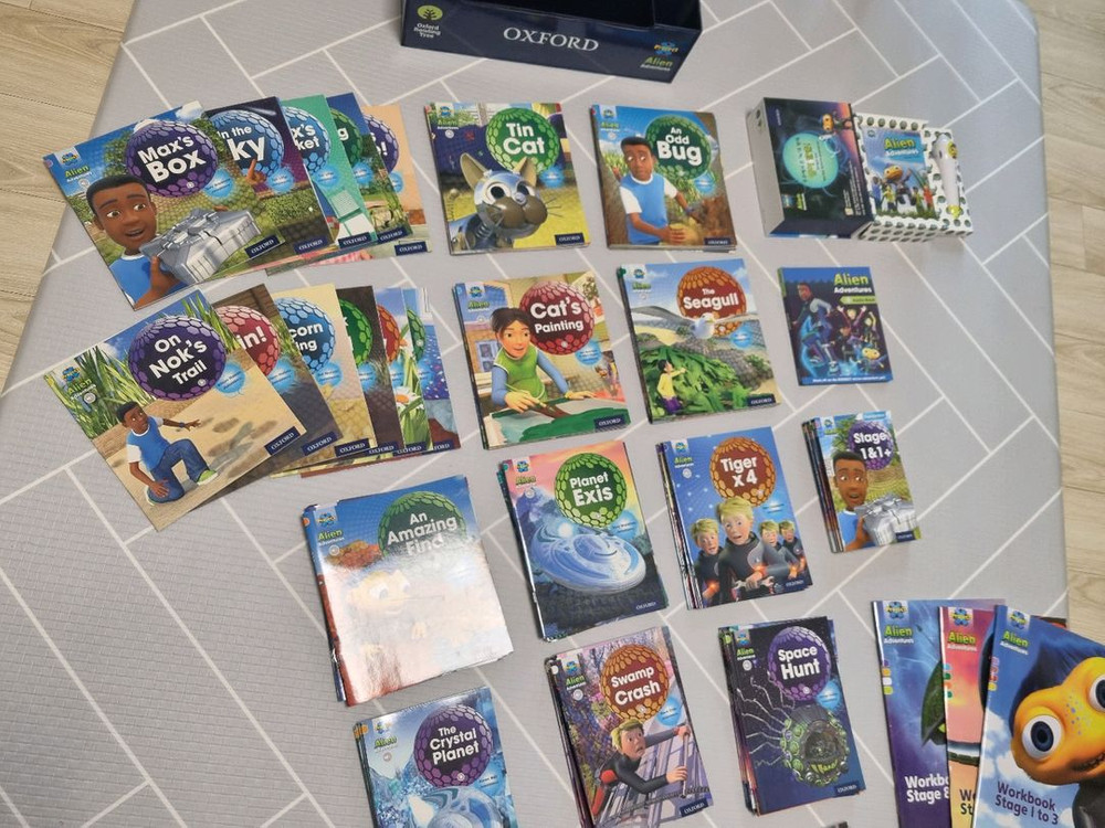 옥스포드 ORT Alien(에일리언) Adventures 풀세트(1~14단계 총 99권)워크북 및 사운드펜 포함--2