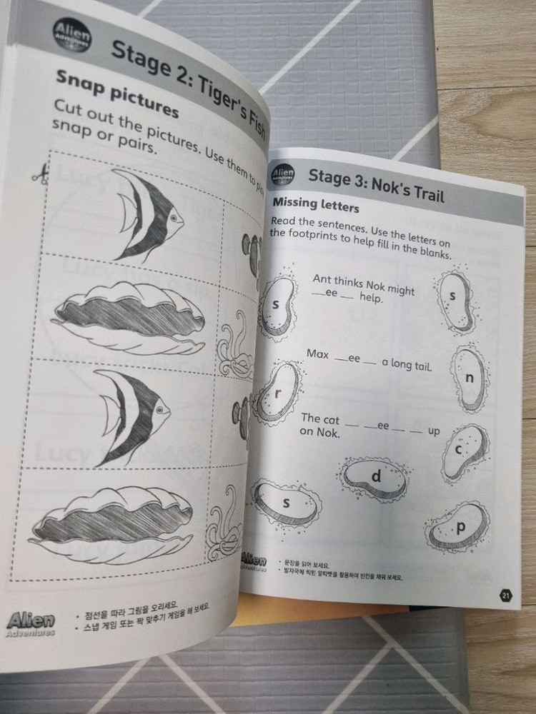 옥스포드 ORT Alien(에일리언) Adventures 풀세트(1~14단계 총 99권)워크북 및 사운드펜 포함--4