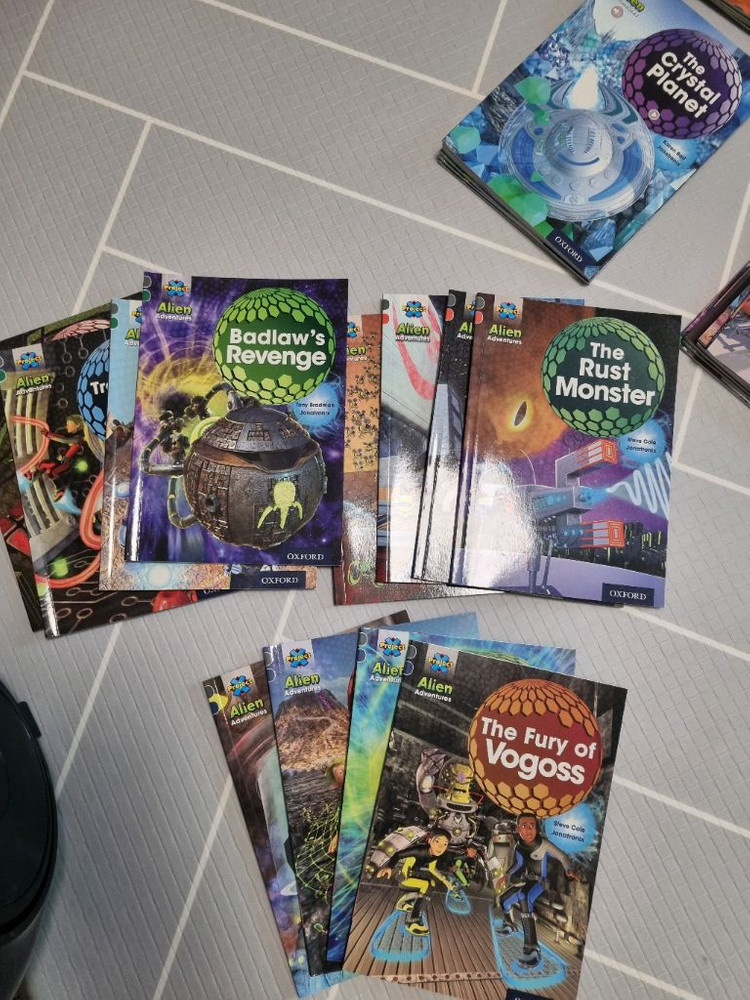 옥스포드 ORT Alien(에일리언) Adventures 풀세트(1~14단계 총 99권)워크북 및 사운드펜 포함--5