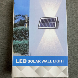 (새상품) 태양광 벽등 4구 가든 벽부등 RGB 컬러