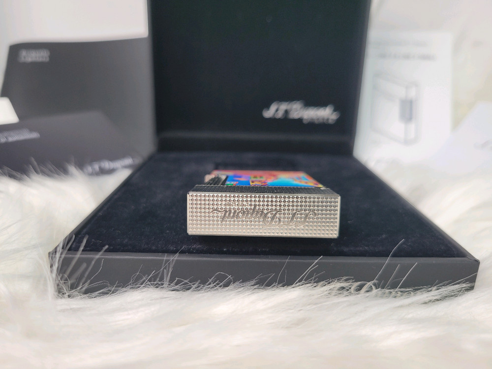 [새상품,한정판] 듀퐁라이터 라인2 신형 ca16389 하바나 쿠바 시가 컬렉션 팔라듐 백금 쌍불 듀퐁 라이타--5