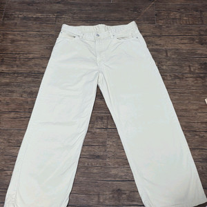 자라 배기핏 진 44사이즈 아이보리