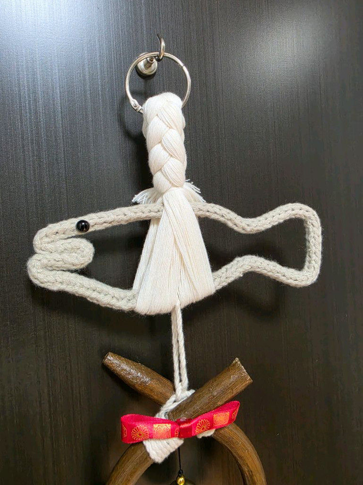 손뜨개 액막이 명태 도어벨 핸드메이드 (계좌거래)--1